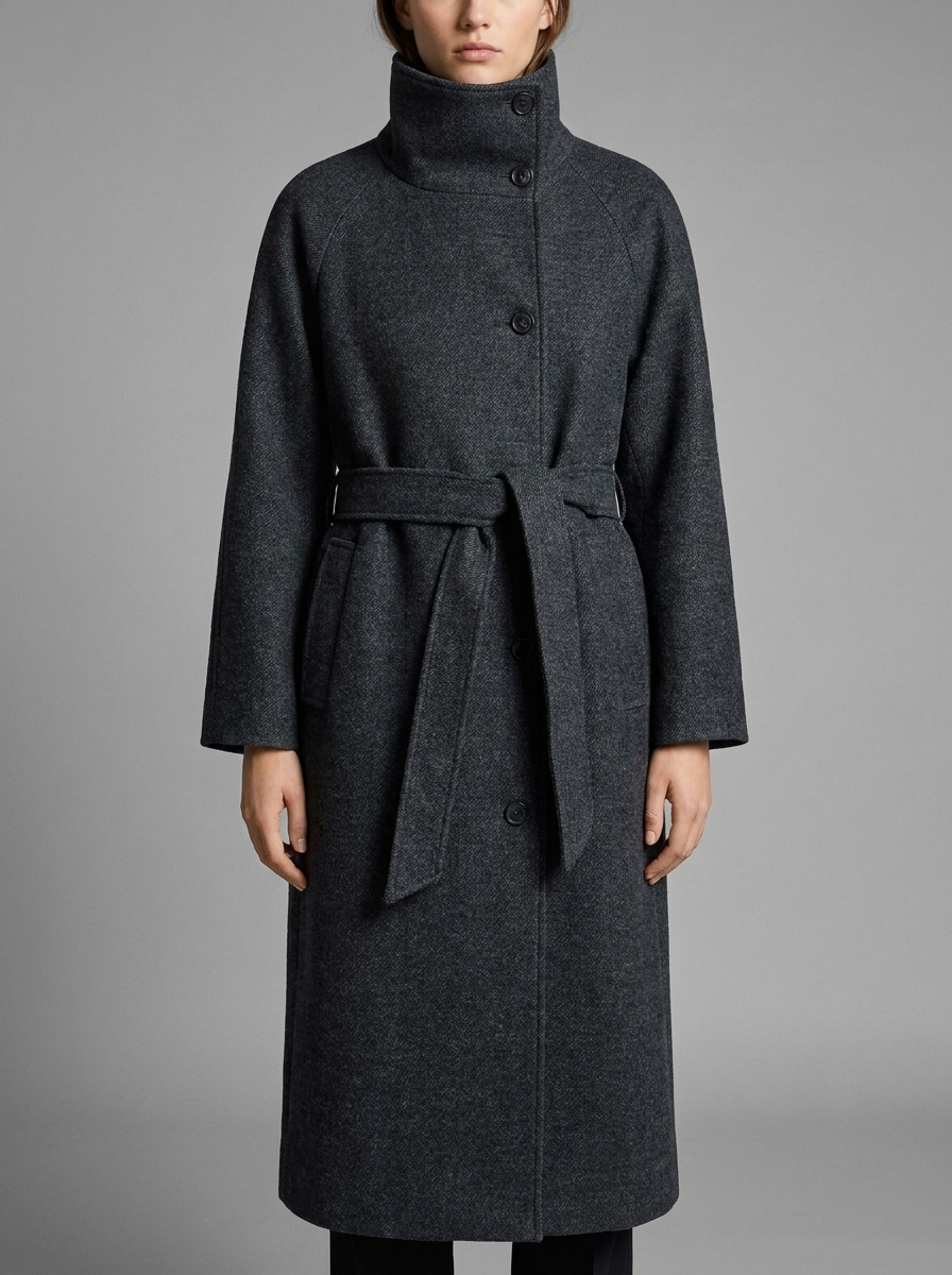 Belted Wool Coat | Serenelle