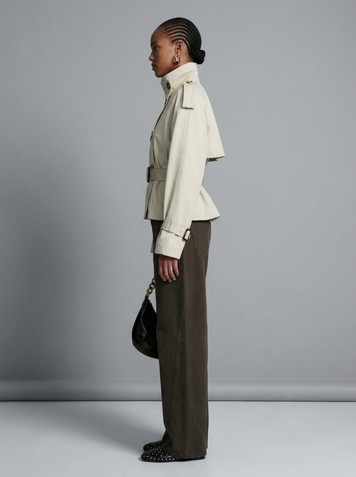 Cropped Belted Trench | Mia