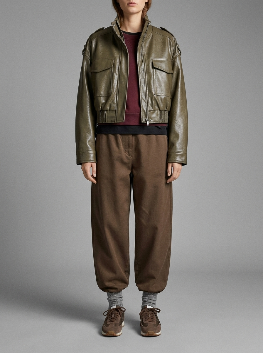 Short Leather Jacket | Ryder