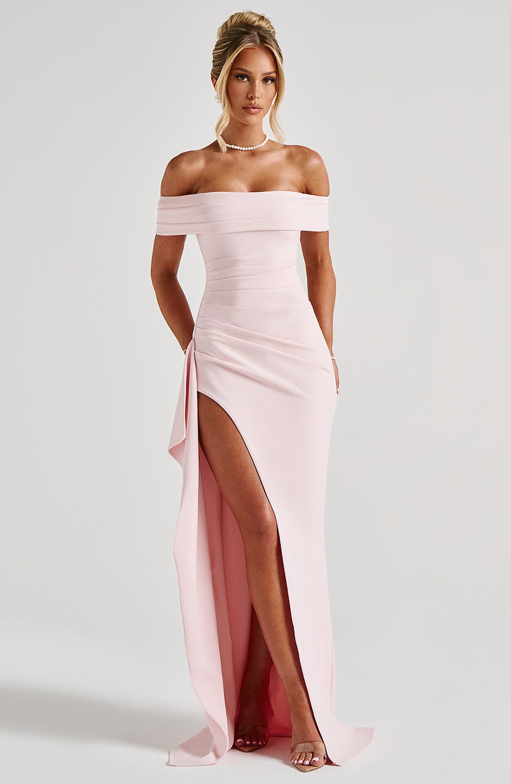Élan Bardot Maxi Dress