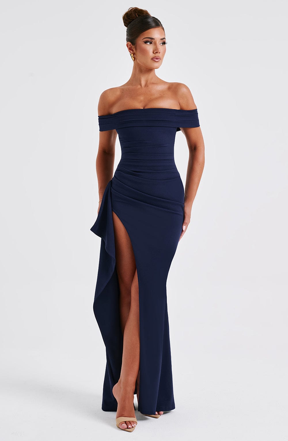 Élan Bardot Maxi Dress