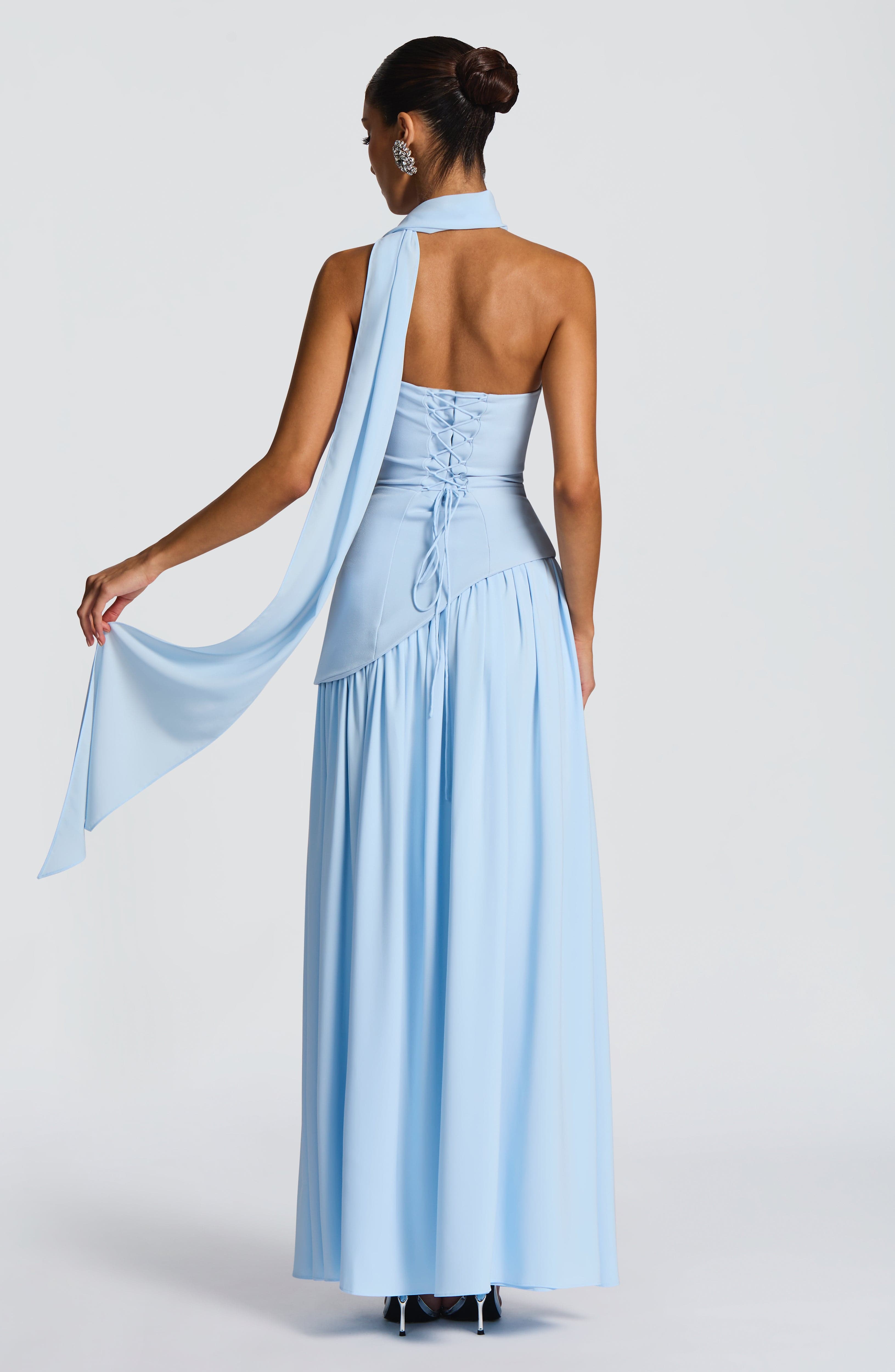 Aveline Split Chiffon Gown