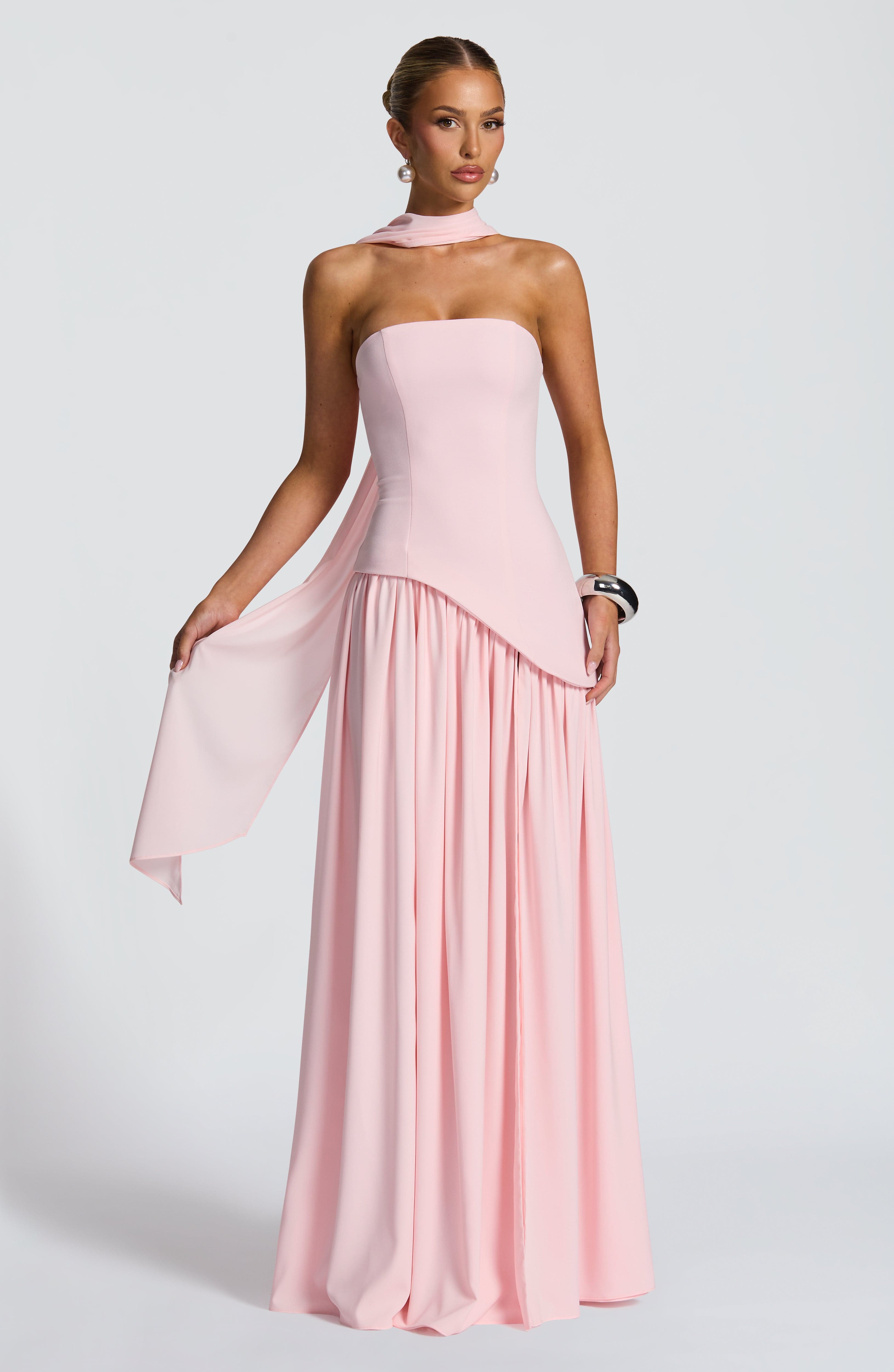 Aveline Split Chiffon Gown