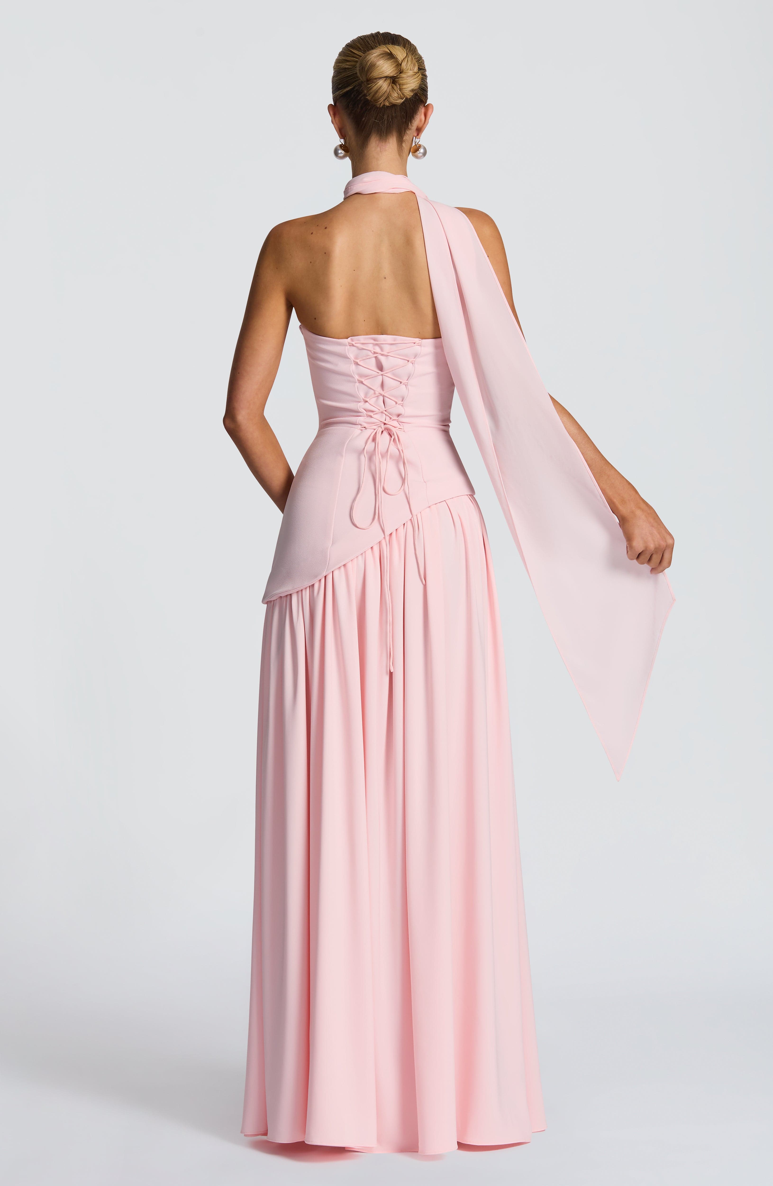 Aveline Split Chiffon Gown