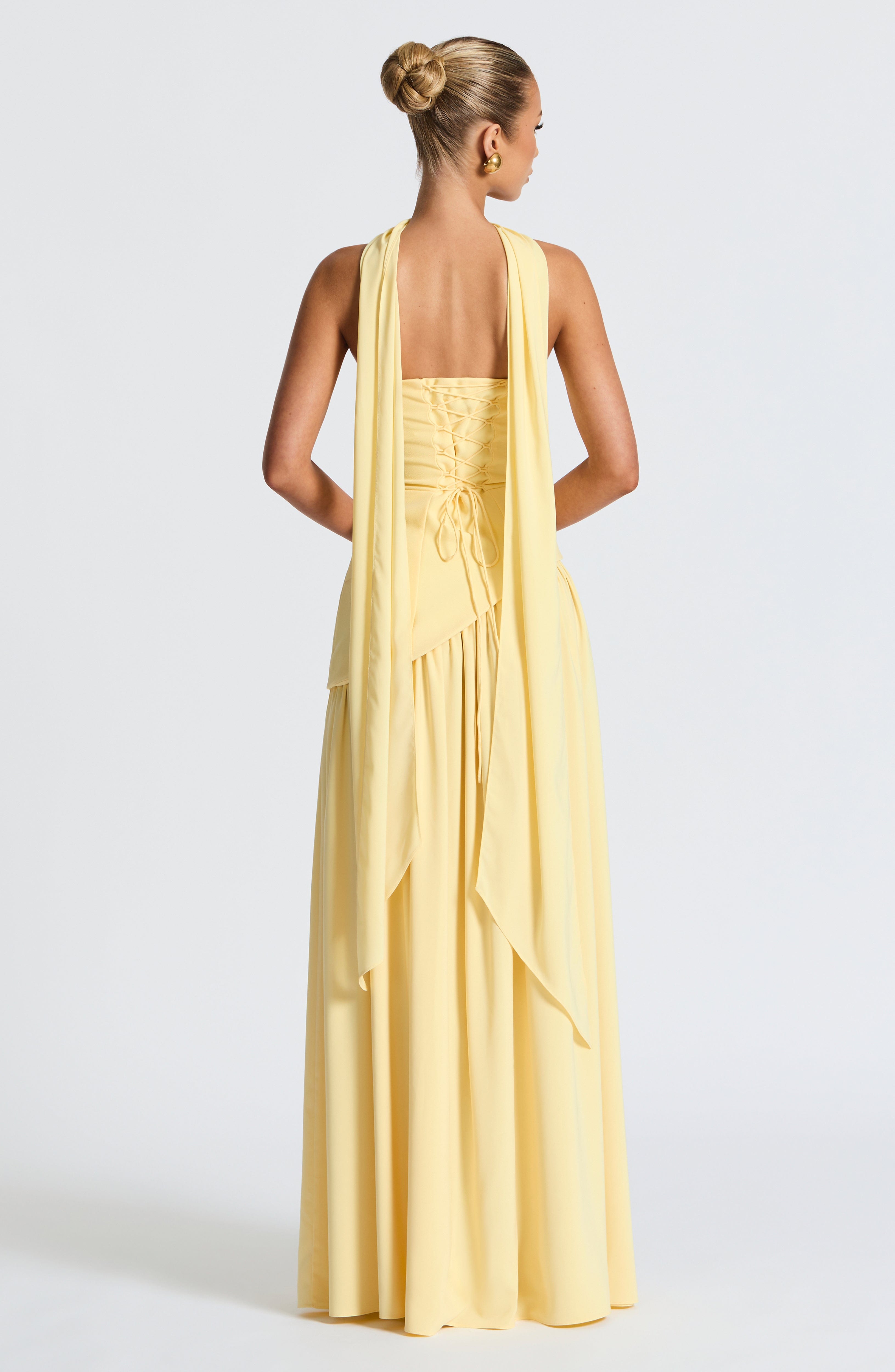 Aveline Split Chiffon Gown