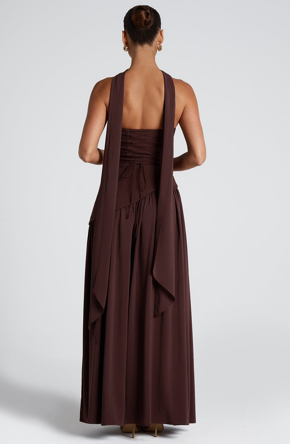 Aveline Split Chiffon Gown