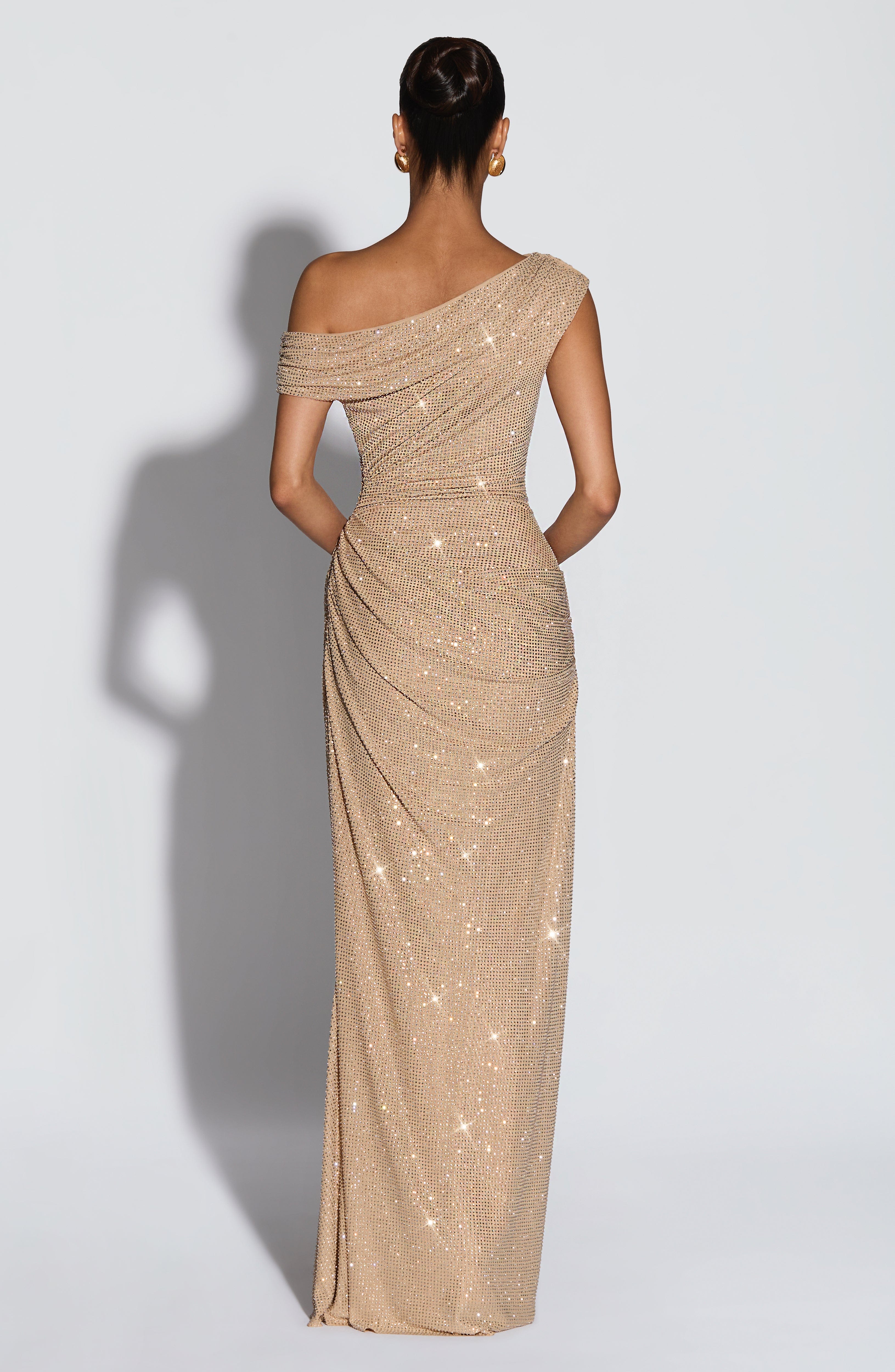 Celeste Rhinestone Maxi Dress