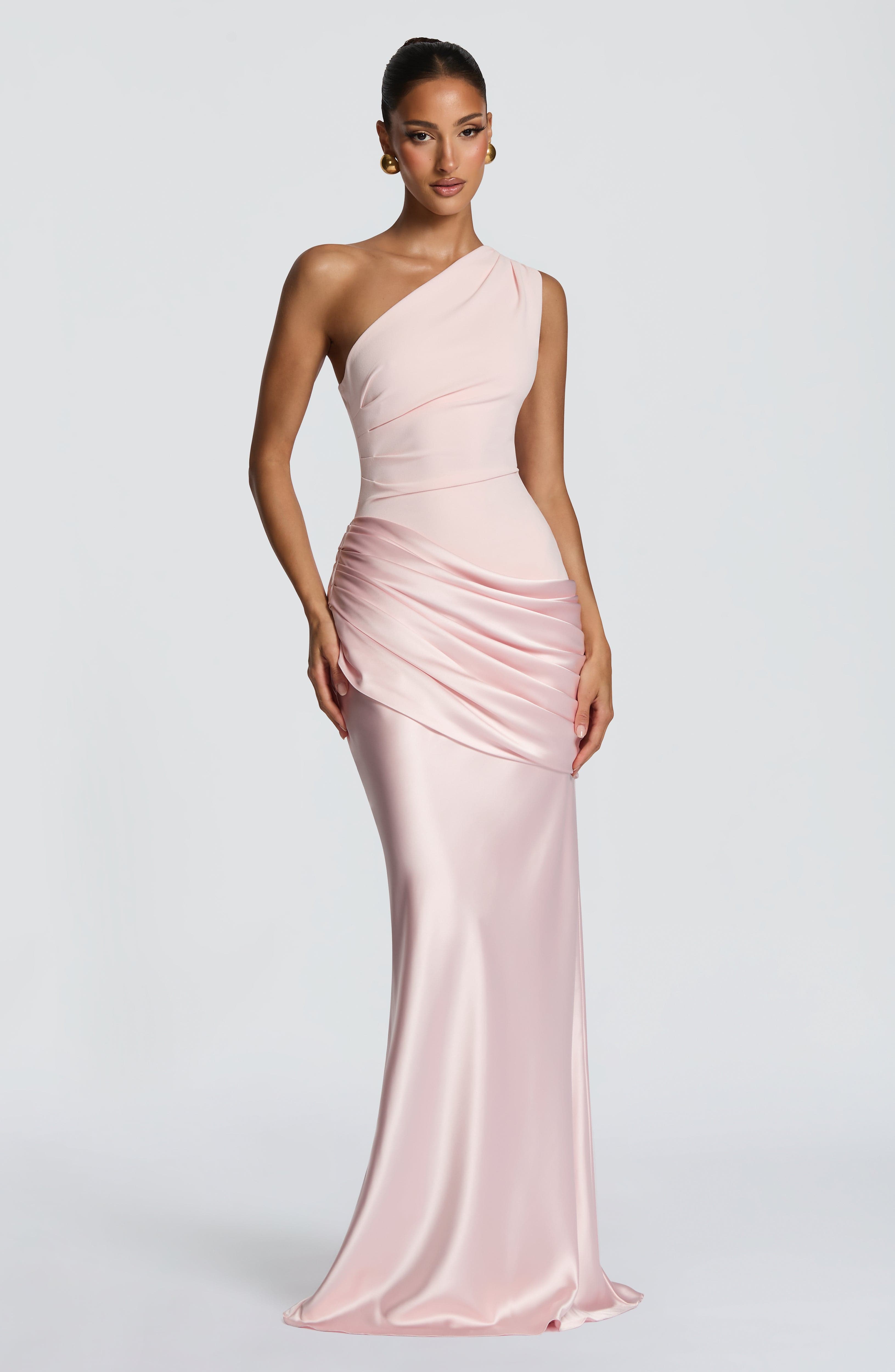 Glacier One Shoulder Gown