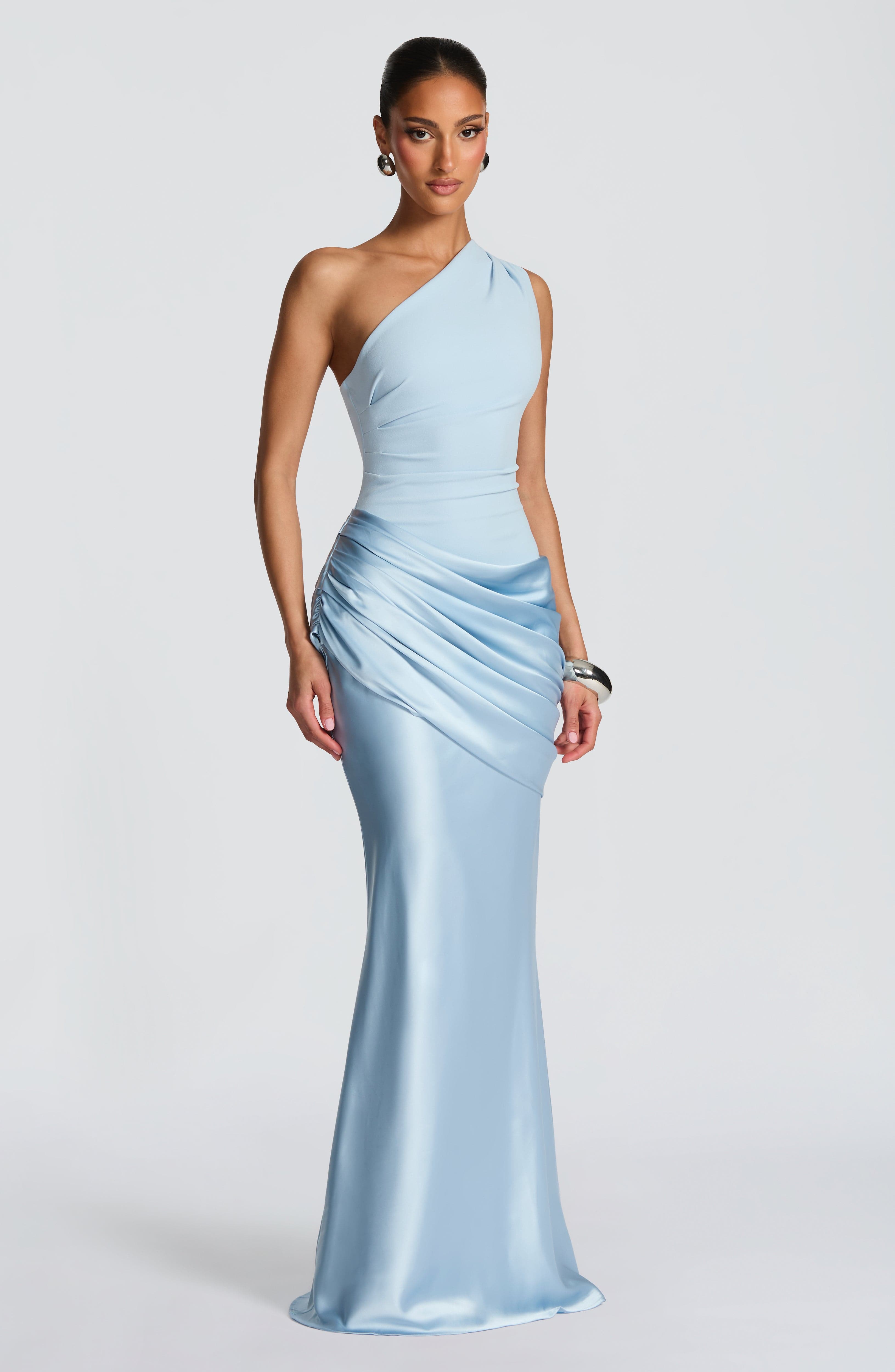Glacier One Shoulder Gown