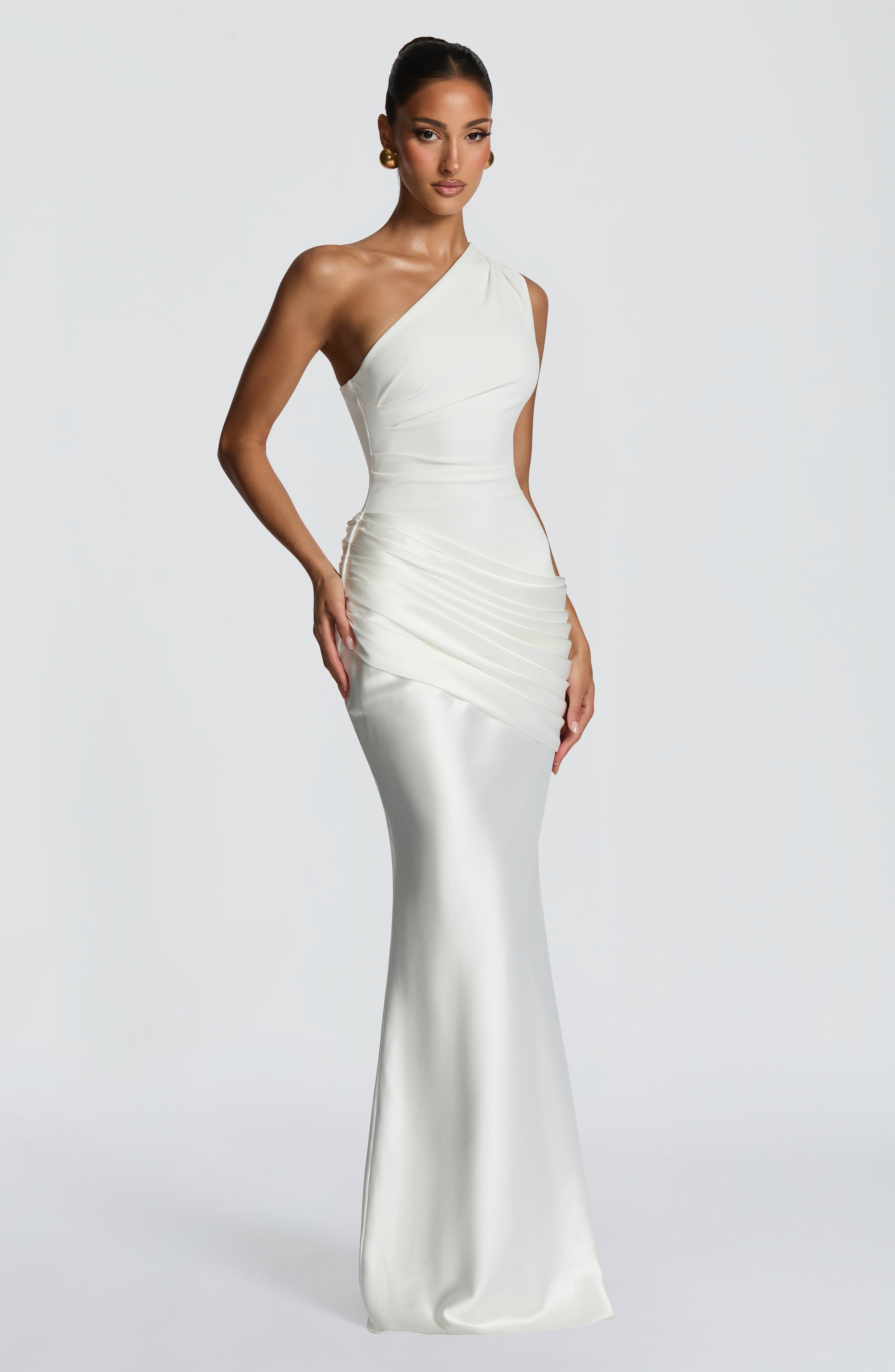 Glacier One Shoulder Gown