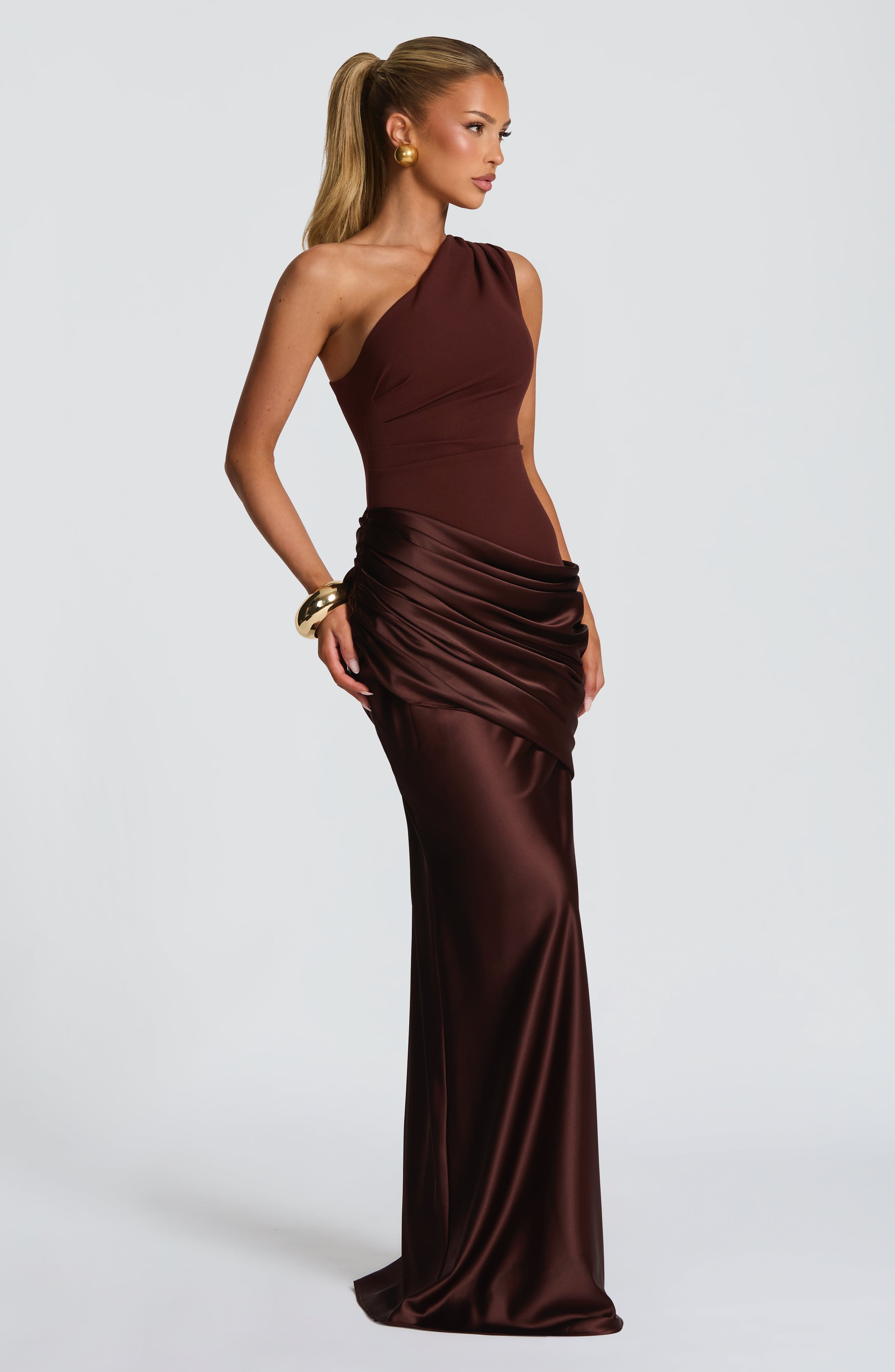 Glacier One Shoulder Gown