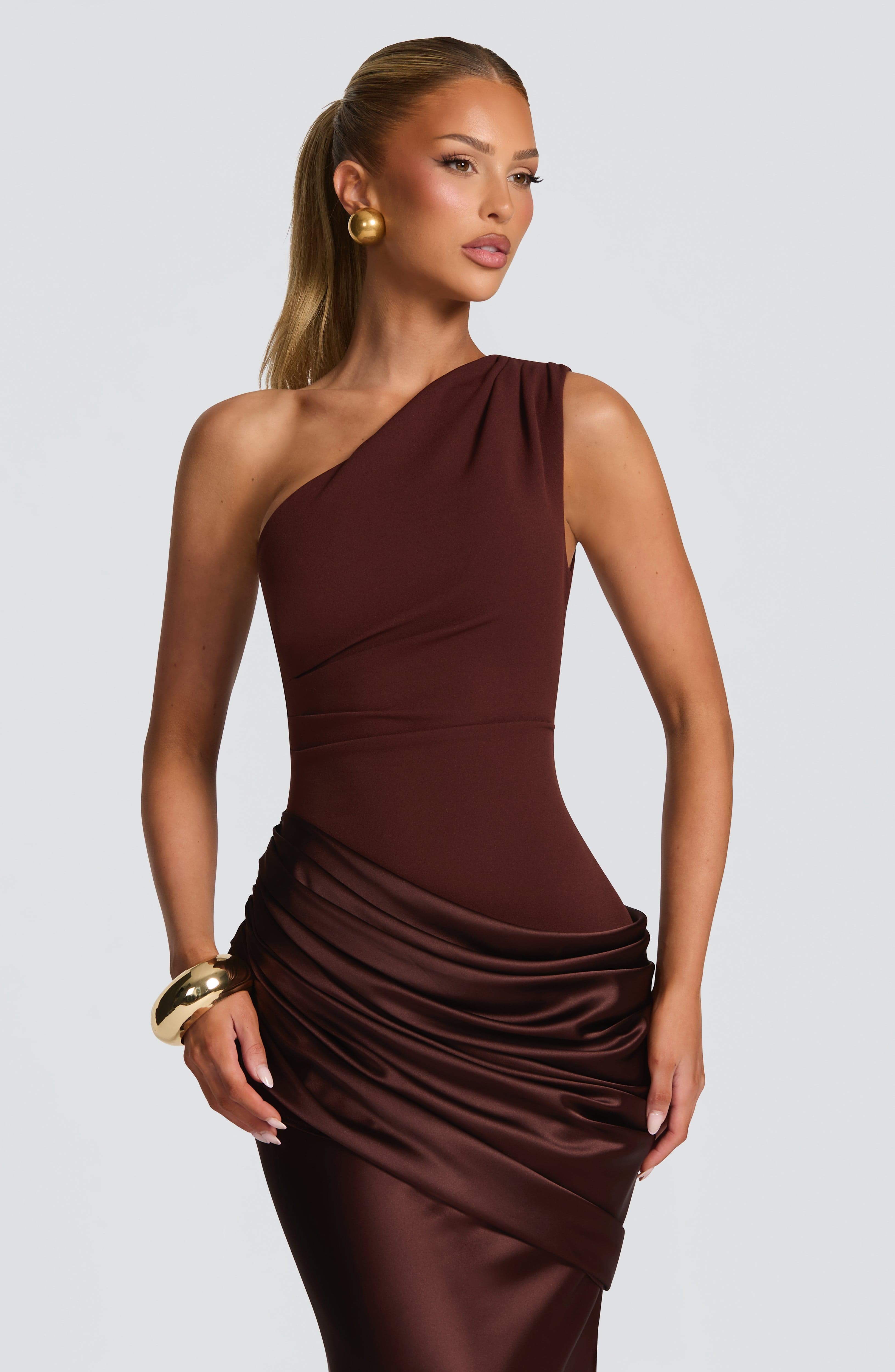 Glacier One Shoulder Gown
