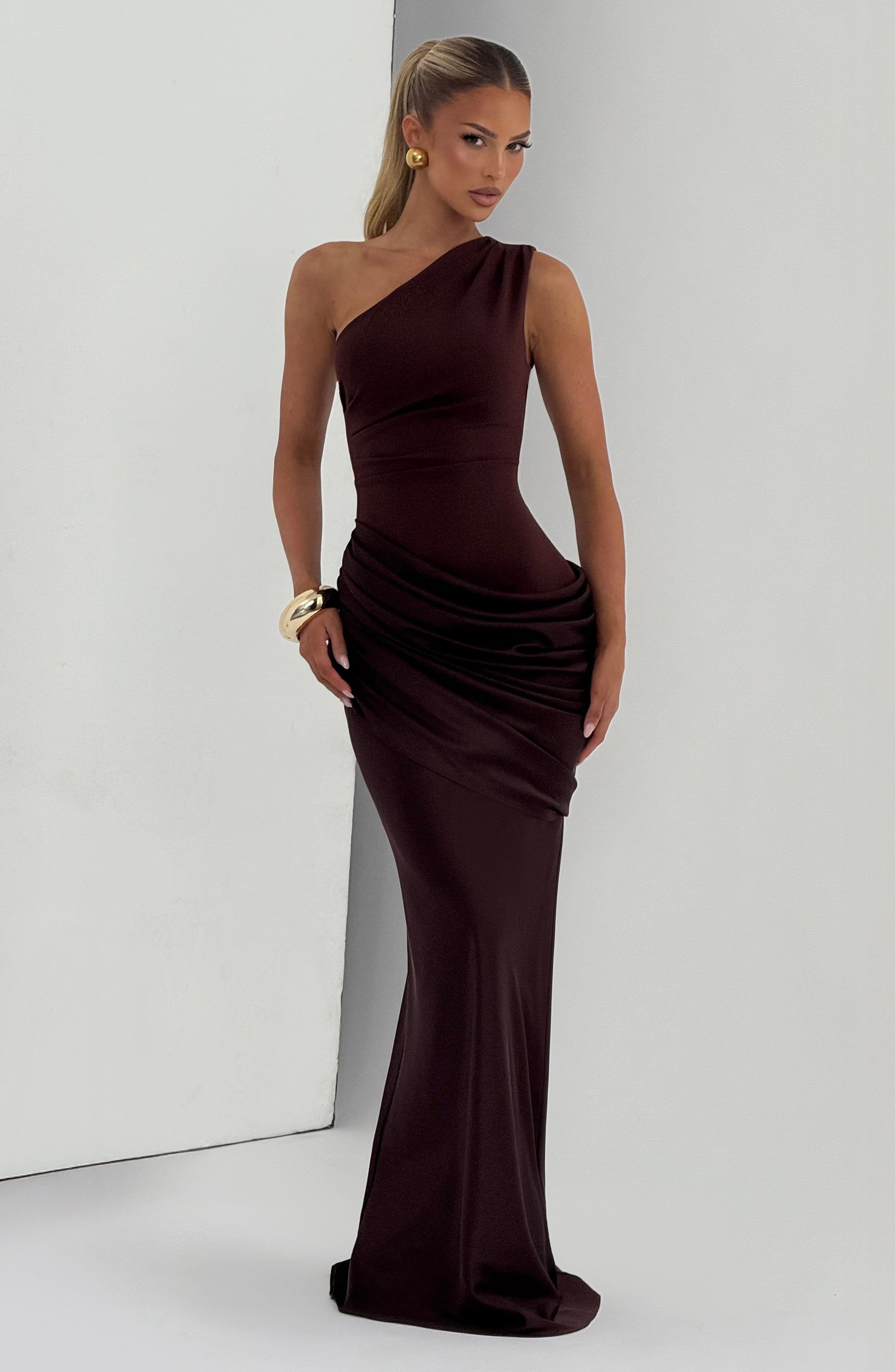 Glacier One Shoulder Gown