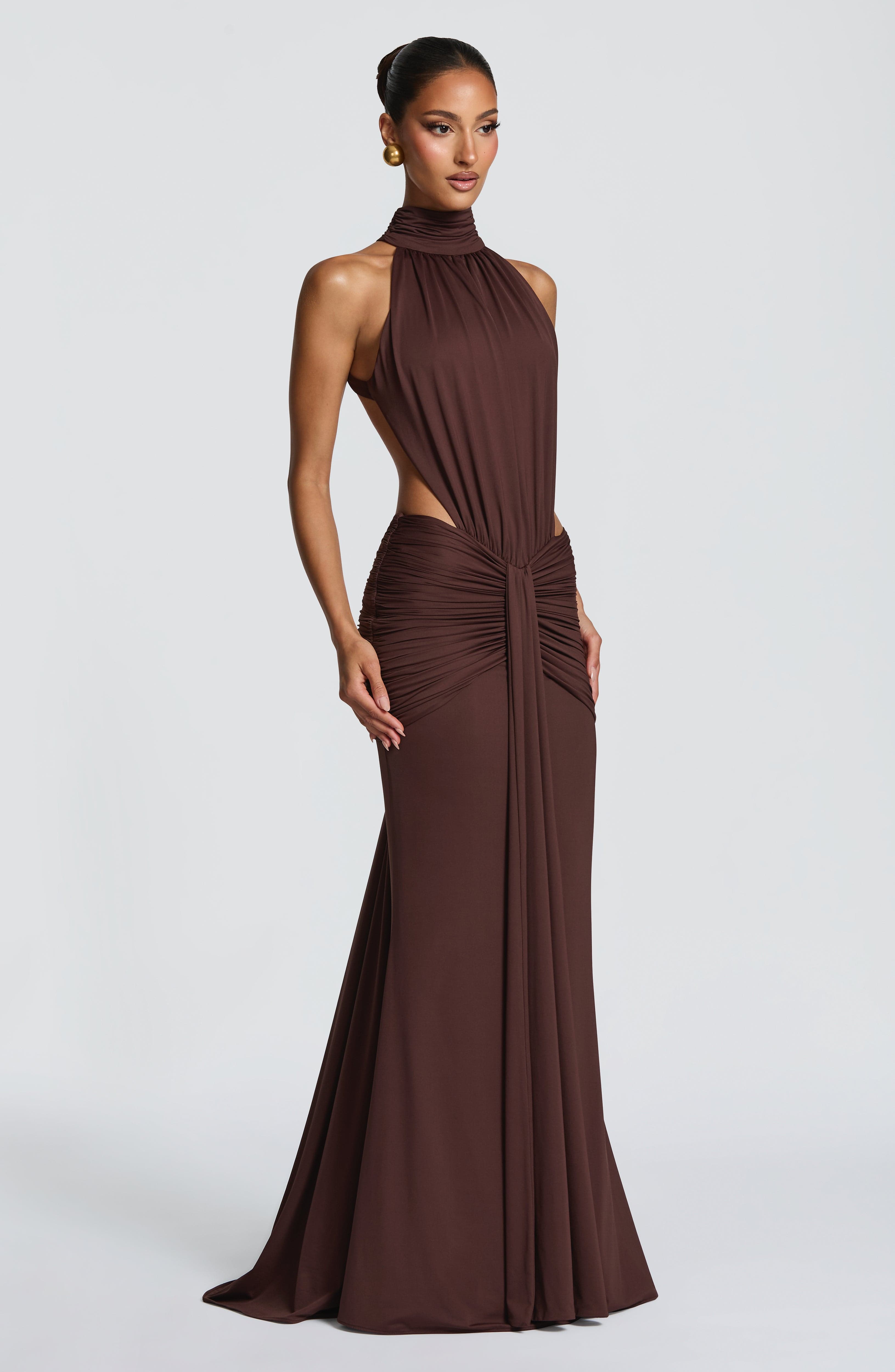 Valencia Ruched Gown Dress