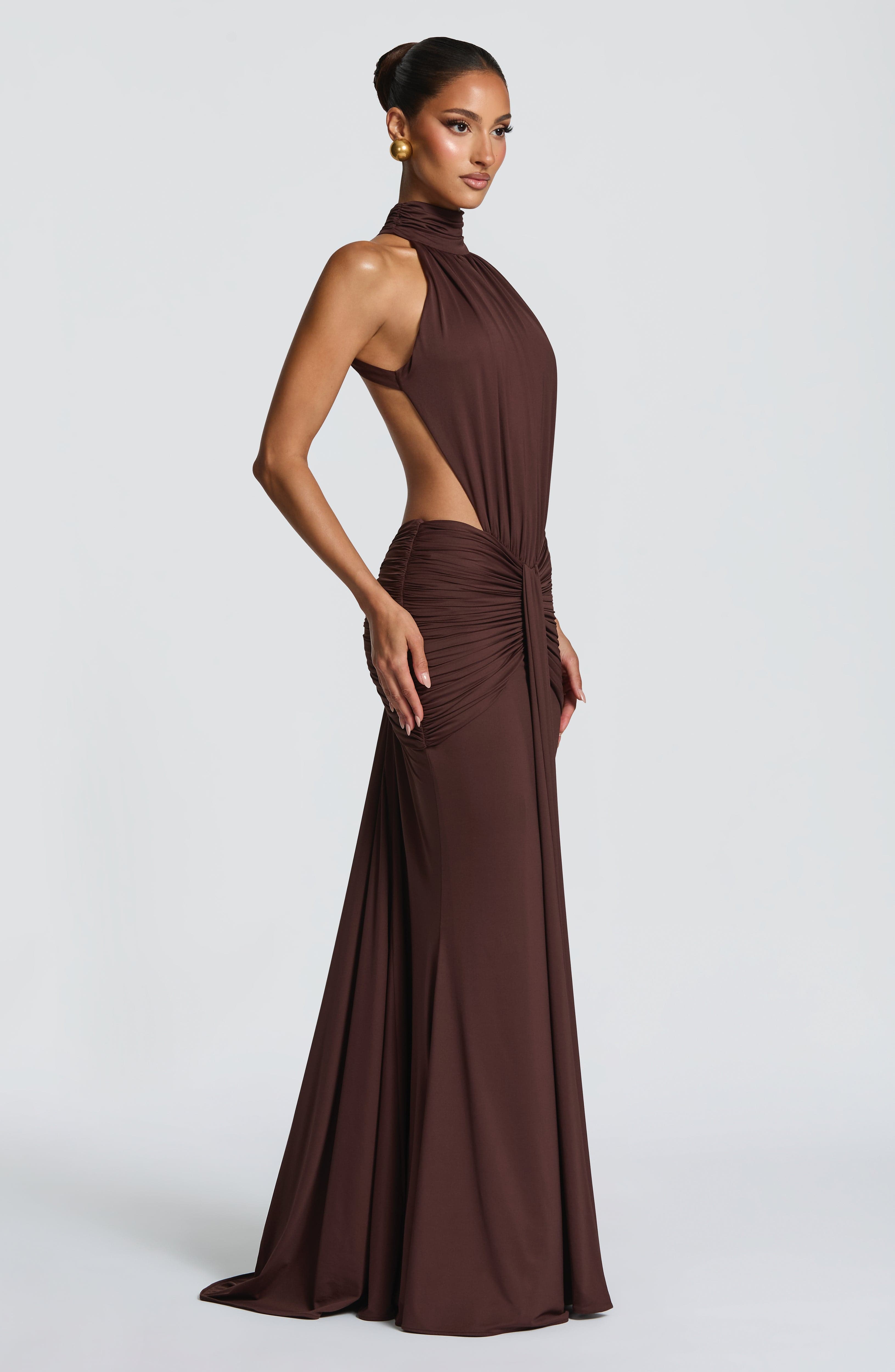 Valencia Ruched Gown Dress
