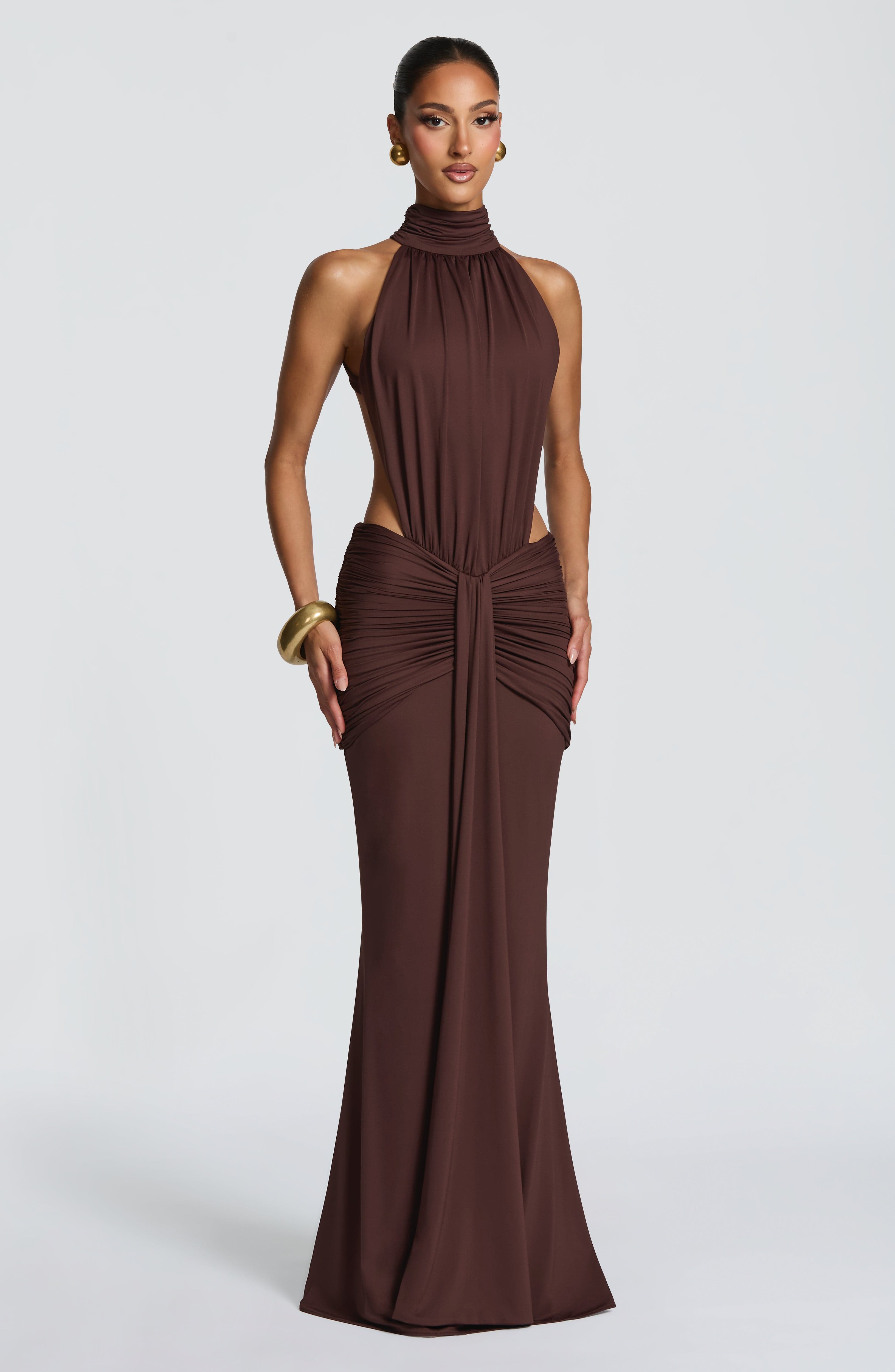Valencia Ruched Gown Dress