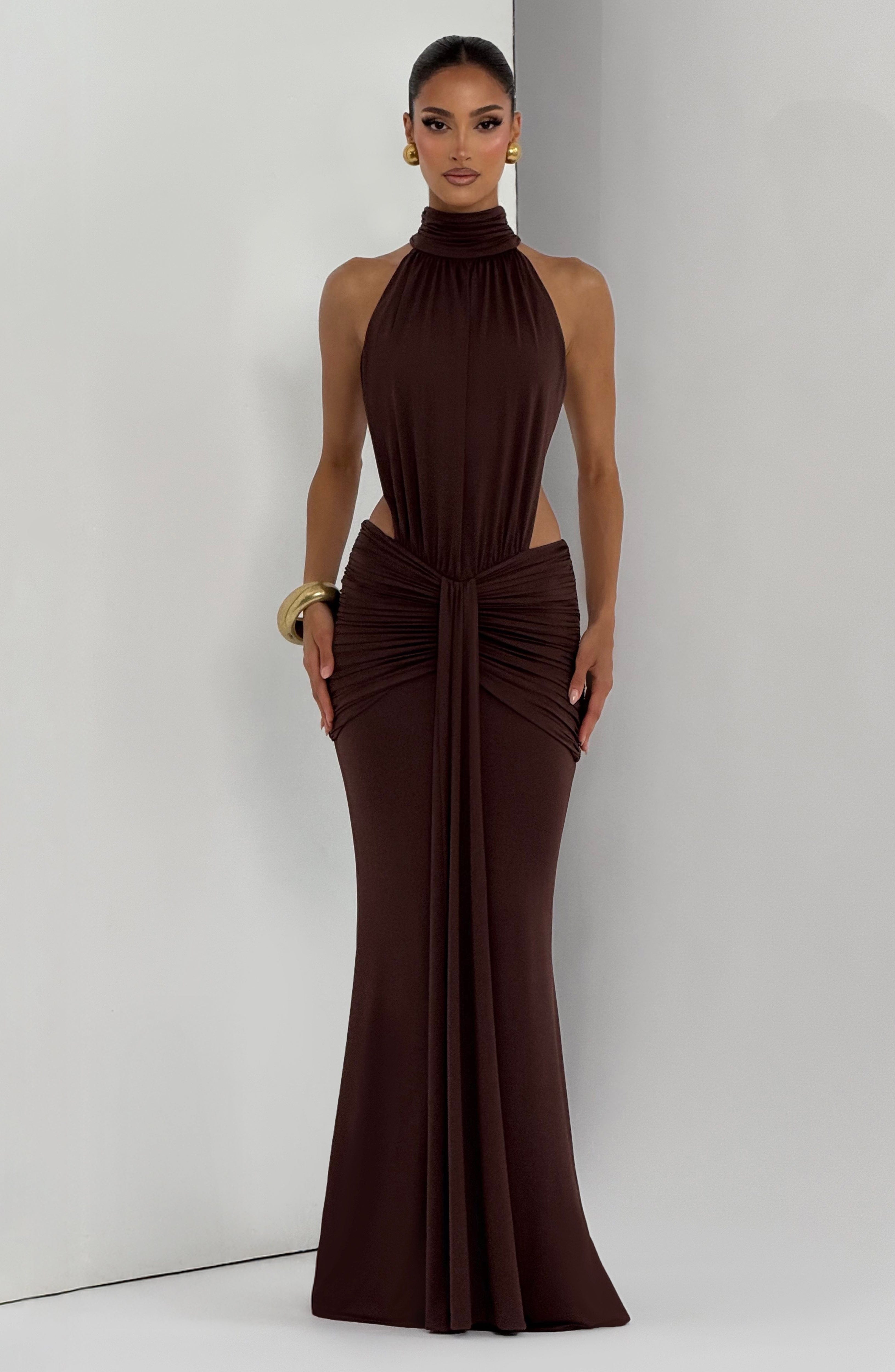 Valencia Ruched Gown Dress